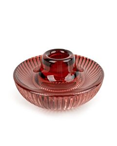 Candlelight Diamond Candleholder - Red